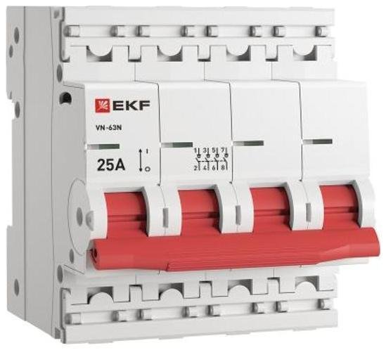 EKF S63425 Выключатель нагрузки 4P 25А ВН-63N PROxima| S63425