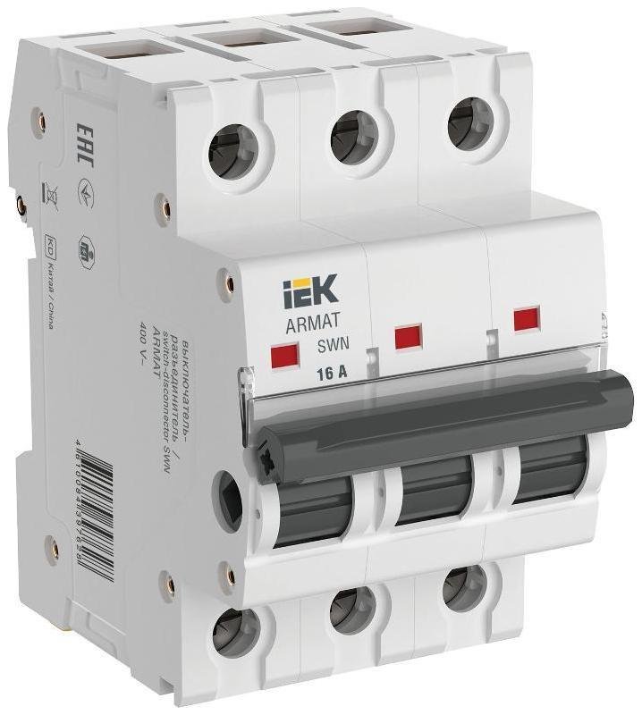 IEK AR-SWN-3-016 ARMAT Выключатель нагрузки SWN 3P 16А