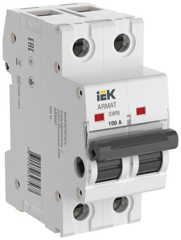 IEK AR-SWN-2-100 ARMAT Выключатель нагрузки SWN 2P 100А