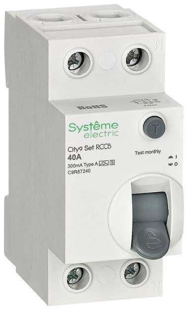Systeme Electric C9R87240 City9 Set ВДТ 40А 2P 300мА A-S 230В
