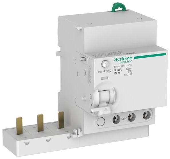 Systeme Electric S9V22363 Systeme9 Блок диф. тока (БДТ) 63A 3P 30мА Тип-A 400В