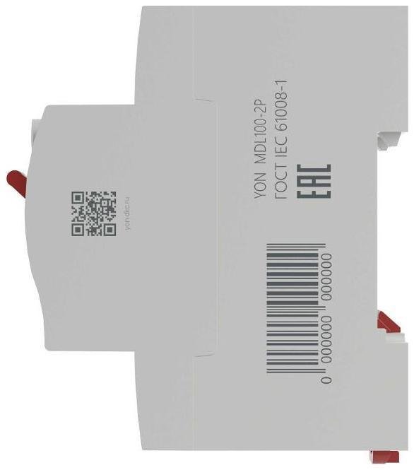 DKC MDL100-2P3-63-A Устройство защитного отключения УЗО YON MDL100 2P 63А 100mA тип A