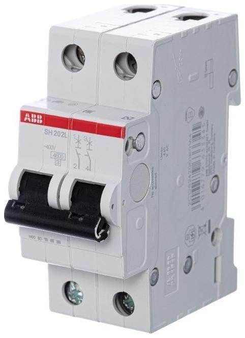 ABB 2CDS242001R0204 Выключатель автоматический двухполюсный SH202L 20А C 4,5кА