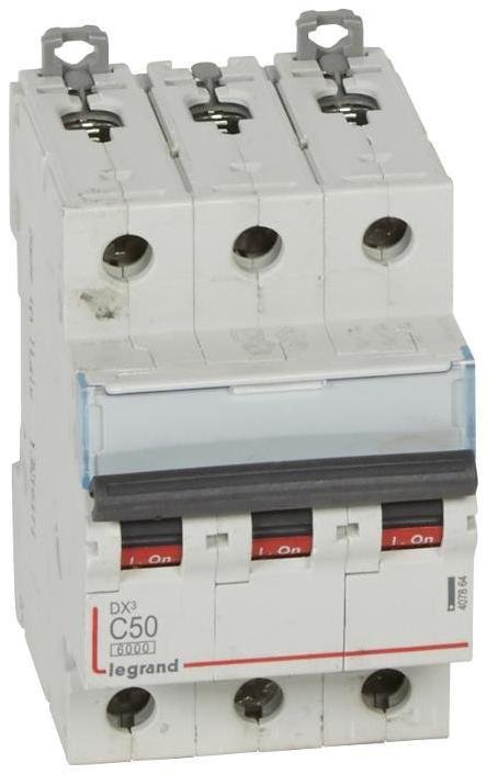Legrand 407864 Выключатель автоматический трехполюсный DX3 6000 50А C 10кА