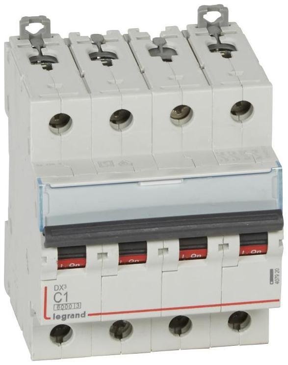 Legrand 407920 Выключатель автоматический четырехполюсный DX3 6000 1А C 10кА