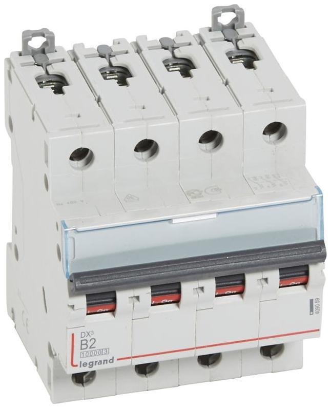 Legrand 409059 Выключатель автоматический четырехполюсный DX3 10000 2А B 16кА