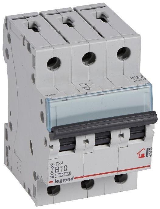 Legrand 403998 Выключатель автоматический трехполюсный TX3 6000 10А B 6кА
