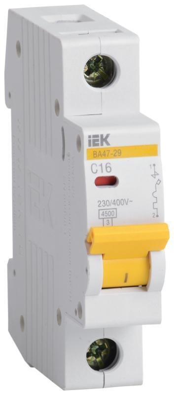 IEK MVA20-1-032-D Выключатель автоматический однополюсный ВА47-29 32А D 4,5кА KARAT