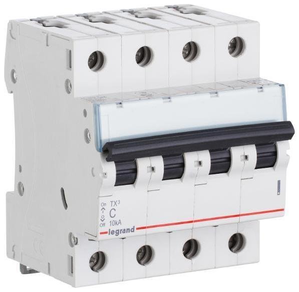 Legrand 403907 Выключатель автоматический четырехполюсный TX3 6000 50А B 10кА