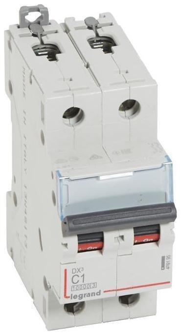 Legrand 409195 Выключатель автоматический двухполюсный DX3 10000 1А C 16кА