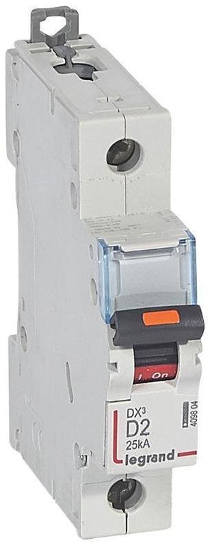 Legrand 409804 Выключатель автоматический однополюсный DX3 2А D 25кА