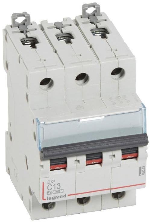 Legrand 409253 Выключатель автоматический трехполюсный DX3 10000 13А C 16кА