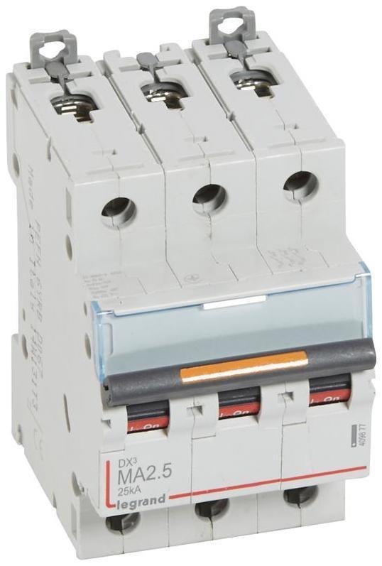 Legrand 409877 Выключатель автоматический трехполюсный DX3 2,5А MA 25кА