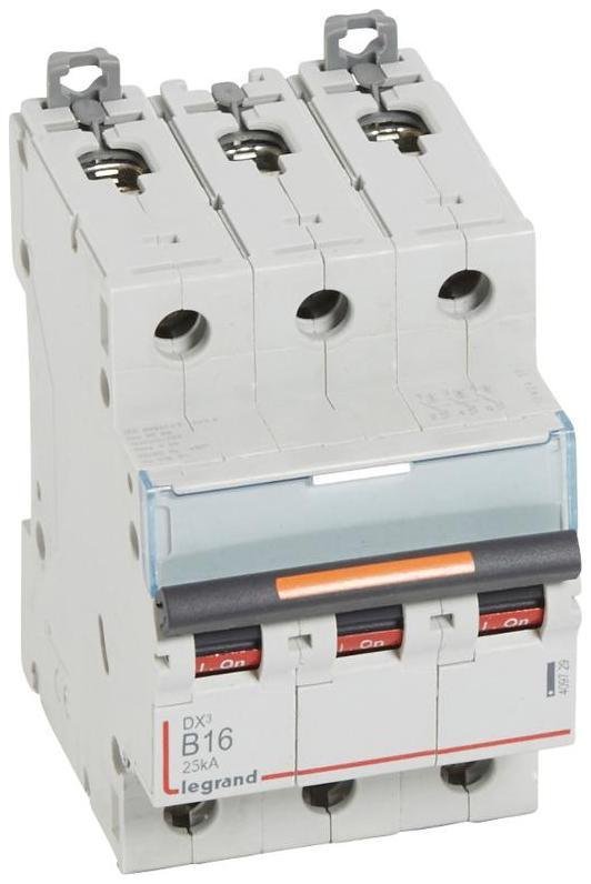 Legrand 409729 Выключатель автоматический трехполюсный DX3 16А B 25кА
