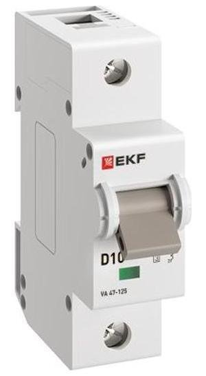 EKF mcb47125-1-10D Выключатель автоматический ВА 47-125 1P 10А (D) 15кА PROXIMA [в упаковке 72, цена за 1 шт]