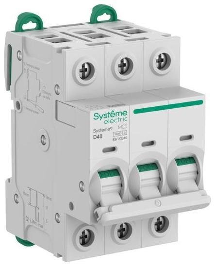 Systeme Electric S9F33340 Systeme9 Автоматический выключатель (АВ) D 40A 3P 10kA 400В [в упаковке 4, цена за 1 шт]