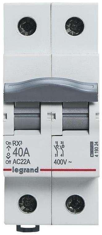 Legrand 419324 RX3 Выключатель-разъединитель 2П 40A [в упаковке 6, цена за 1 шт]