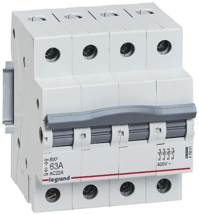 Legrand 419331 RX3 Выключатель-разъединитель 4П 63A