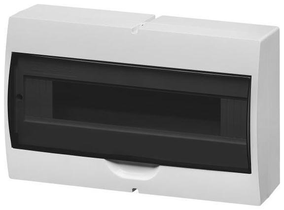 TDM electric SQ0901-0076 Корпус пластиковый навесной ЩРН-П-18 модулей белый, дымчатая дверца, без шин, IP41