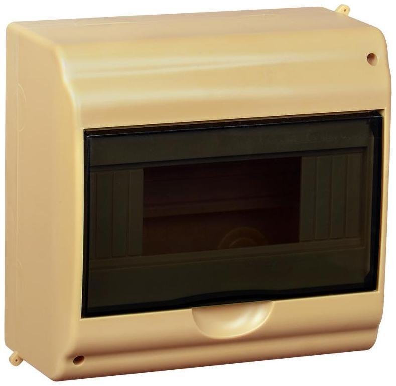 IEK MKP42-N-09-31-02-S Корпус пластиковый навесной на 9 модулей КМПн 2/9-2 180х188х96мм IP31 сосна с прозрачной крышкой KREPTA 3