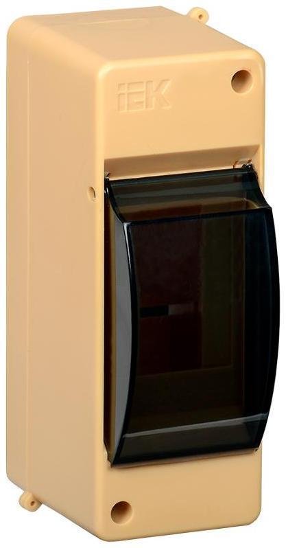 IEK MKP42-N-02-30-20-S Корпус пластиковый навесной на 2 модуля КМПн 2/2 146х59х83мм IP30 сосна с прозрачной крышкой KREPTA 3| MKP42-N-02-30-20-S