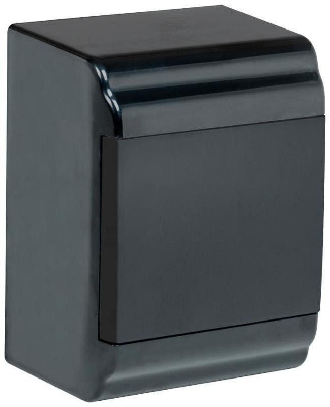 IEK MKP13-N-01-04-41-K02 Корпус пластиковый навесной на 4 модуля ЩРН-П-4 IP41 черный PRIME