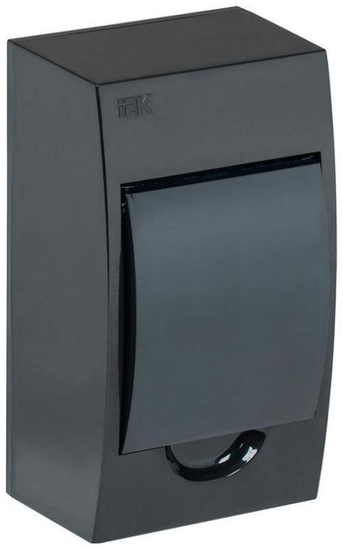 IEK MKP12-N-04-41-K02 Корпус пластиковый навесной на 4 модуля ЩРН-П-4 IP41 черный KREPTA 3