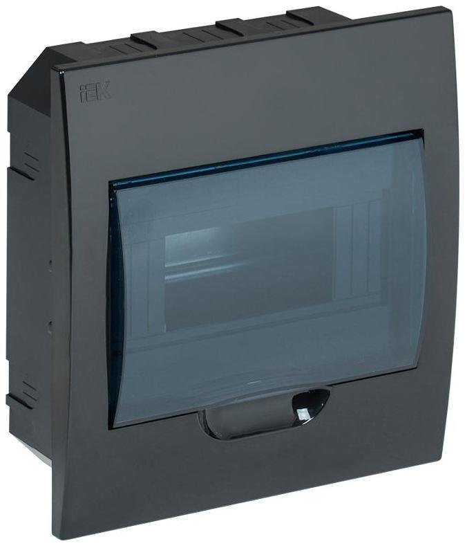 IEK MKP12-V-08-41-K02 Корпус пластиковый встраиваемый на 8 модулей ЩРВ-П-8 IP41 черный KREPTA 3