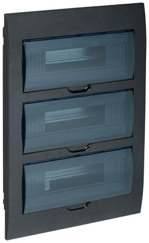 IEK MKP12-V-36-41-K02 Корпус пластиковый встраиваемый на 36 модулей ЩРВ-П-36 IP41 черный KREPTA 3