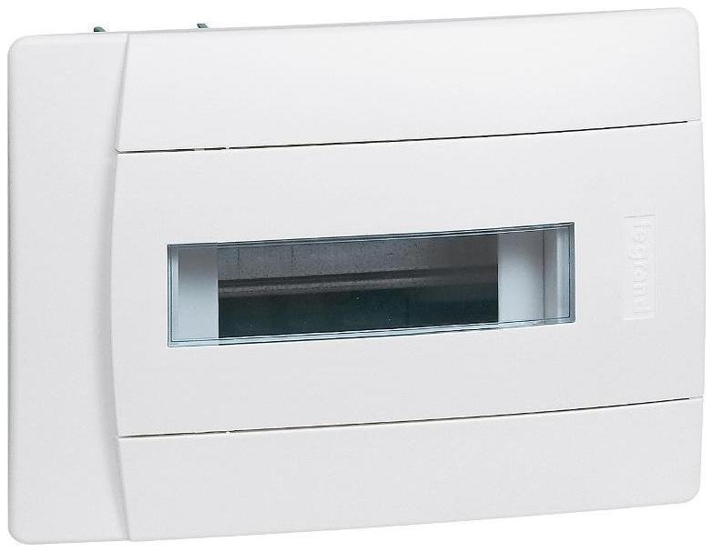 Legrand 601111 Распределительный щиток Practibox скрытого монтажа - IP 40 - IK 07 - 1 рейка - 8 модулей