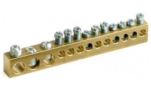 DKC 87112 Колодка клеммная усиленная 12мод. (отв.3х9мм+10х5,4мм) [в упаковке 10, цена за 1 шт]
