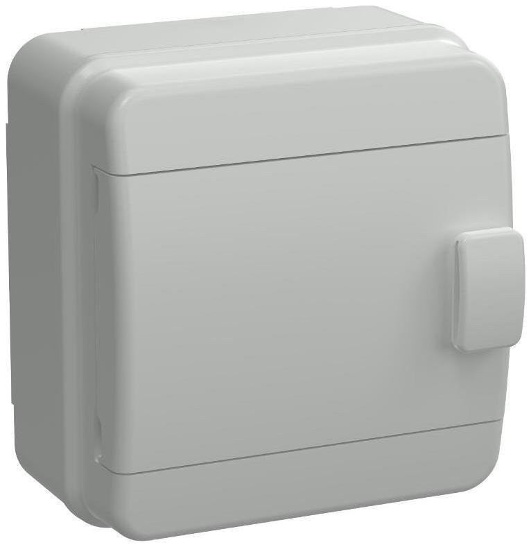 IEK TF5-KP73-N-06-65-K03-K03 Корпус пластиковый навесной на 6 модулей КМПн-6 IP65 серый непрозрачная дверь TEKFOR [в упаковке 4, цена за 1 шт]