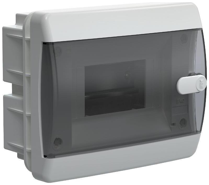 IEK UIC-KP12-V-06-41-K01 Корпус пластиковый встраиваемый на 6 модулей ЩРВ-П-6 IP41 черная прозрачная дверь UNION Compact [в упаковке 8, цена за 1 шт]