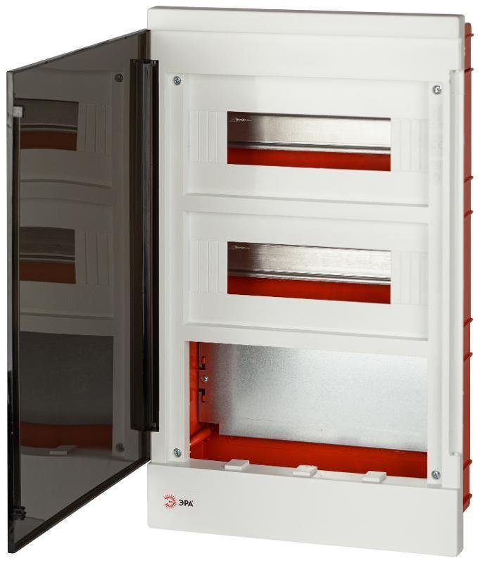 Эра Б0059317 Корпус пластиковый встраиваемый MULTIBOX со слаботочным отсеком 24 модуля IP40 белый