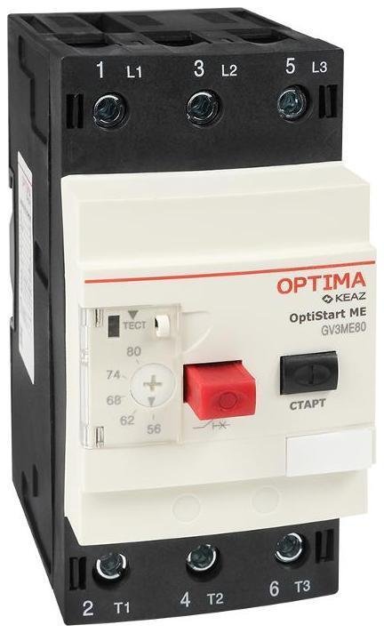 КЭАЗ 354823 Выключатель автоматический OptiStart ME GV3ME63 с уставкой расцепителя 40,0-63,0А
