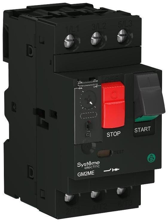 Systeme Electric GM2ME02 АВТ.ВЫКЛ.ЗАЩ.ДВ. GM2ME 0.16-0.25A КОМБ.РАСЦЕПИТЕЛЬ КНОП.УПР
