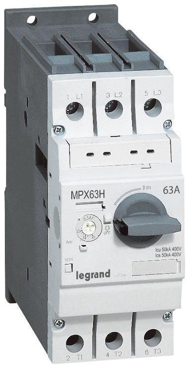 Legrand 417361 Автоматический выключатель для защиты электродвигателей MPX3 T63H 13A 100kA