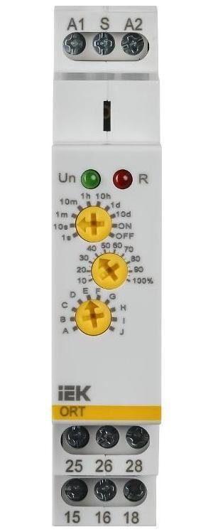 IEK ORT-M2-ACDC12-240V Реле времени ORT многофункциональное 2 конт. 12-240 В AC/DC
