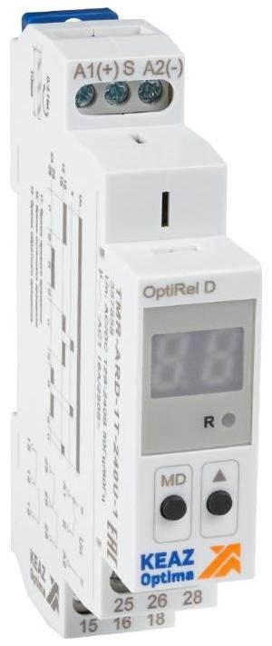 КЭАЗ 357858 Реле времени OptiRel D TMR-ARD-1T-240U-1 циклическое цифровое 16А 1СО 12-230АС/DC