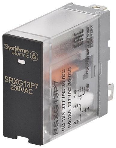 Systeme Electric RSXG13P7 Реле 12A 1CO 230VAC LED