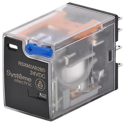 Systeme Electric RSXM2AB2BD Реле 12A 2CO 24VDC тест кнопка LED