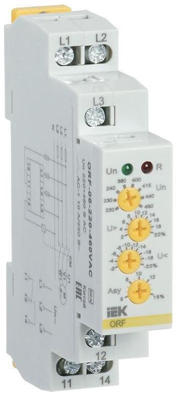IEK ORF-06-220-460VAC Реле фаз ORF 06. 3ф 220-460 В AC