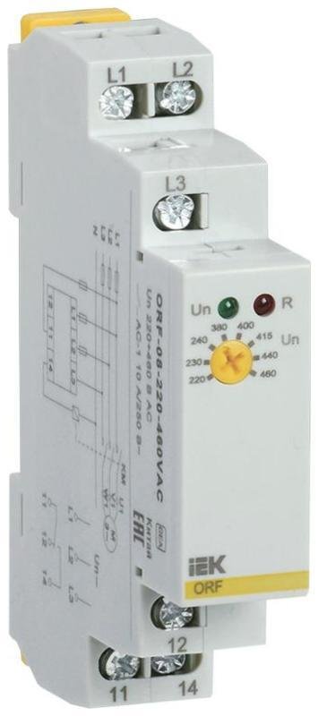 IEK ORF-08-220-460VAC Реле фаз ORF 08. 3ф 220-460 В AC