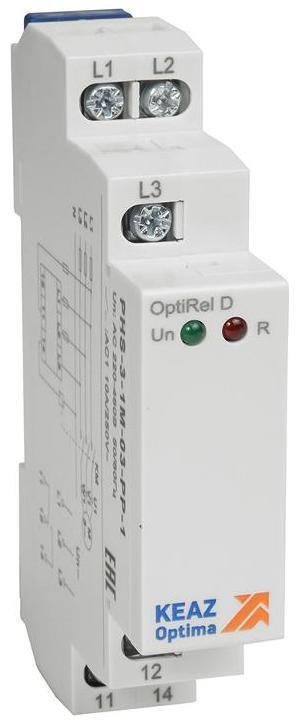 КЭАЗ 331988 Реле контроля фаз OptiRel D PHS-3-1M-03-PP-1 чередования обрыва фаз 3Ф 1СО