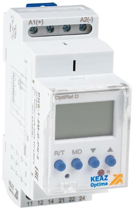 КЭАЗ 357848 Реле контроля напряжения OptiRel D PHS-1-2M-D-PN-2 цифровое 1Ф 2СО