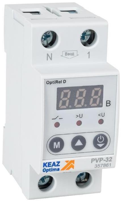 КЭАЗ 357864 Реле напряжения OptiRel D PVP-63 с ЖК-дисплеем 63 А