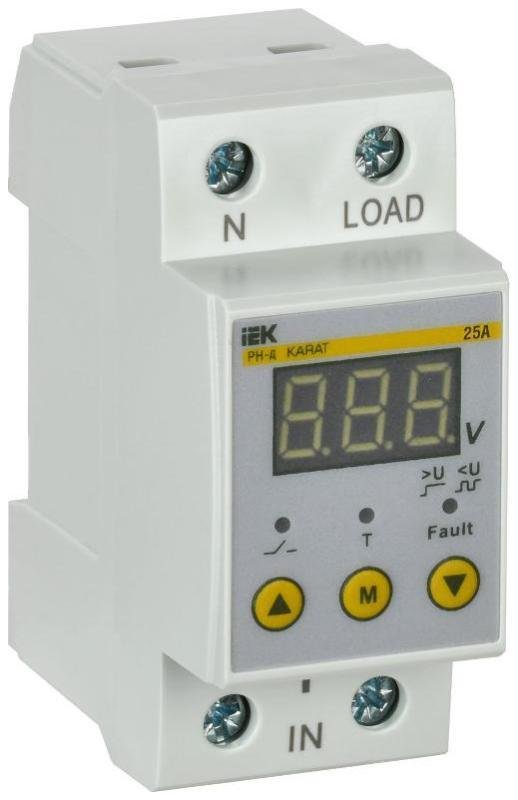 IEK IVR21-1-25 Реле напряжения РН-д однофазное 36мм 25А