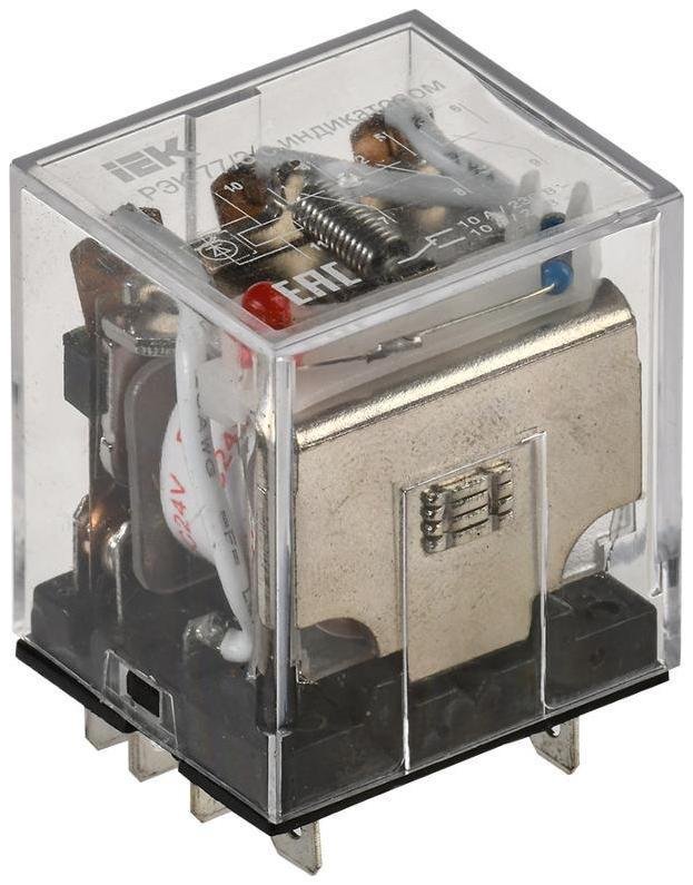 IEK RRP10-3-10-024D-LED Реле РЭК77/3(LY3) с индикацией 10А 24В DC [в упаковке 20, цена за 1 шт]