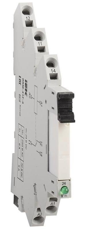 IEK ORM-41F-3 Интерф. реле ORM 3. 1NO+1NC. 24В DC [в упаковке 20, цена за 1 шт]