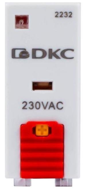DKC IR-230AC-2CO-D Одиночное реле, 2 перекидных контакта, 230 В AC [в упаковке 20, цена за 1 шт]